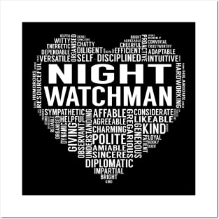 Night Watchman Heart Posters and Art